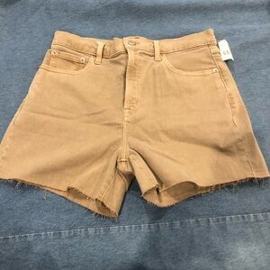 Gap High Rise Tan Shorts 8R